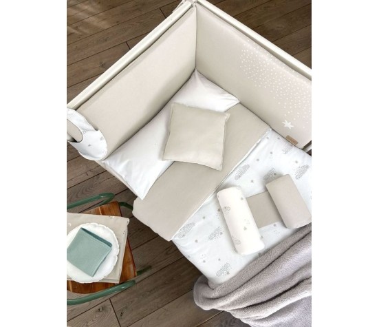 Pack nòrdic Starry night blanc Babyclic 70x140