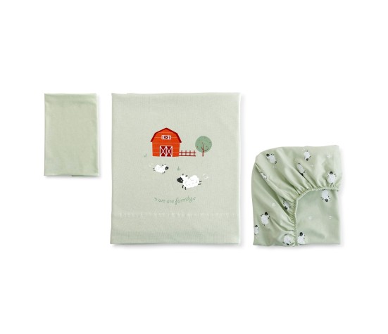 Sabanas Funny farm minicuna Bonjourbebé