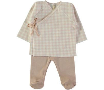 Conjunto con gorro Toscana nude Lillymom