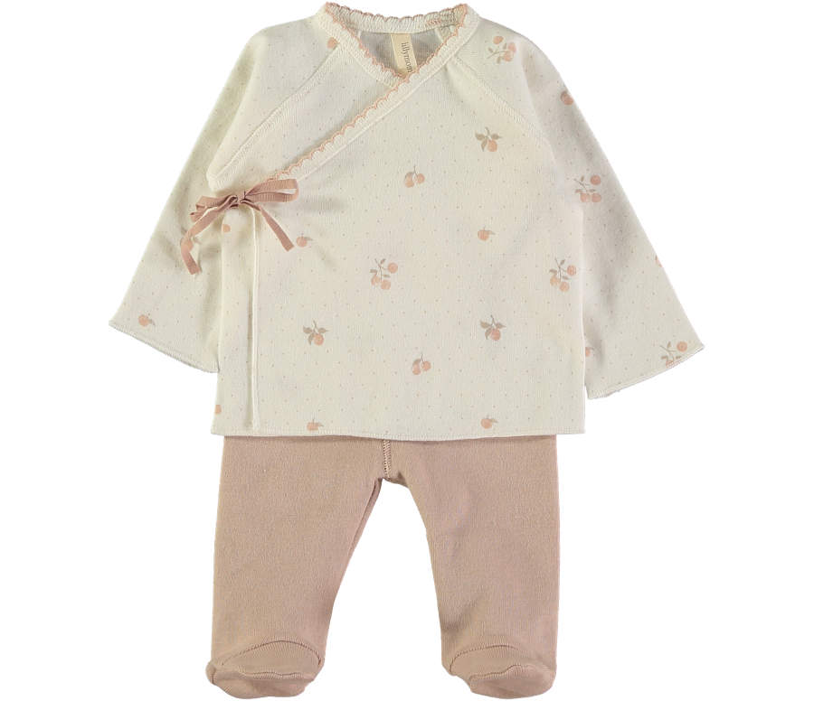 Conjunto con gorro Berries nude Lillymom