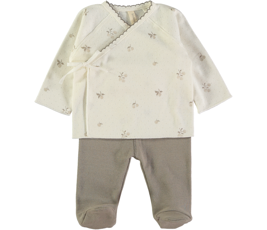 Conjunto con gorro Berries nougat Lillymom