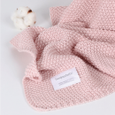 Manta tricot orgánica Bonjourbebé Rosa