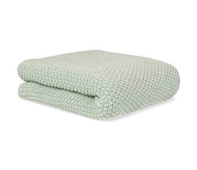 Manta tricot orgánica Bonjourbebé verde