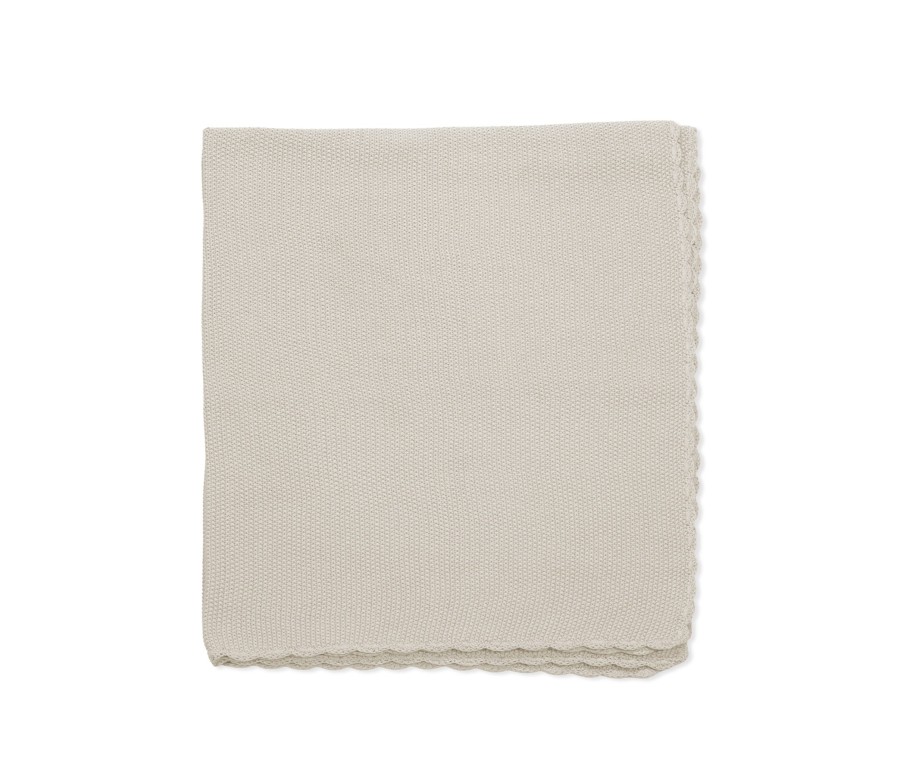 Manta tricot beige Pasito a pasito Manta tricot beige Pasito a pasito